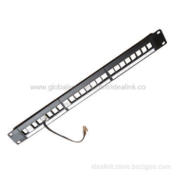 Blank Patch Panel, Supports Cat5e or Cat6 Keystone Jack and RJ45 Connector LAN CablingNew